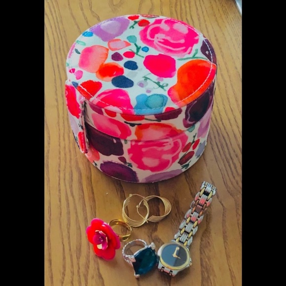 Kate Spade Floral Travel Jewelry Box / Case great Christmas Gift! - Picture 6 of 10